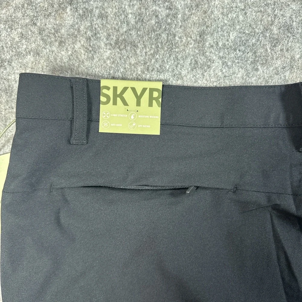 SKYR Men's 4-Way Stretch Anti Odor Moisture Wicking Upf  Pant Black 38 x‎ 30
